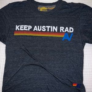 size S aviator nation cropped t-shirt